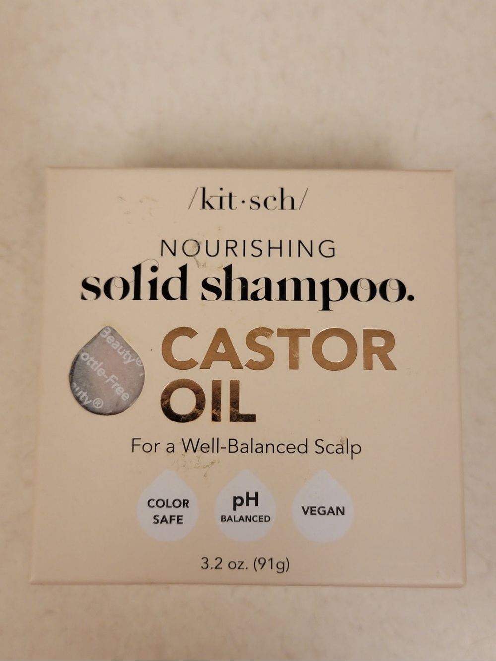 Kitsch Nourishing Solid Shampoo - Castor Oil for a Well-Balanced Scalp